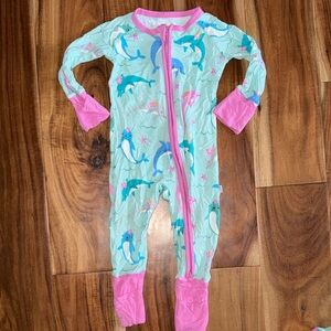 Little Sleepies Dolphin Dance 3/6 Month Zippy